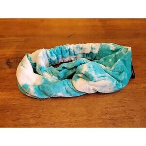 Victoria's Secret Pink Towel Headband in Blue and White Tie Dye NEW